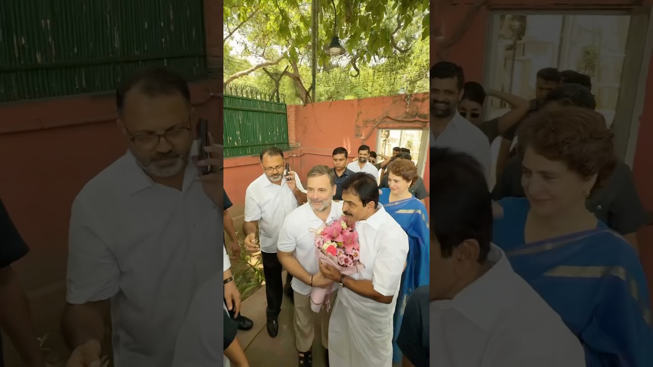 Rahul Gandhi and K C Venugopal on his Birthday #rahulgandhi #kcvenugopal