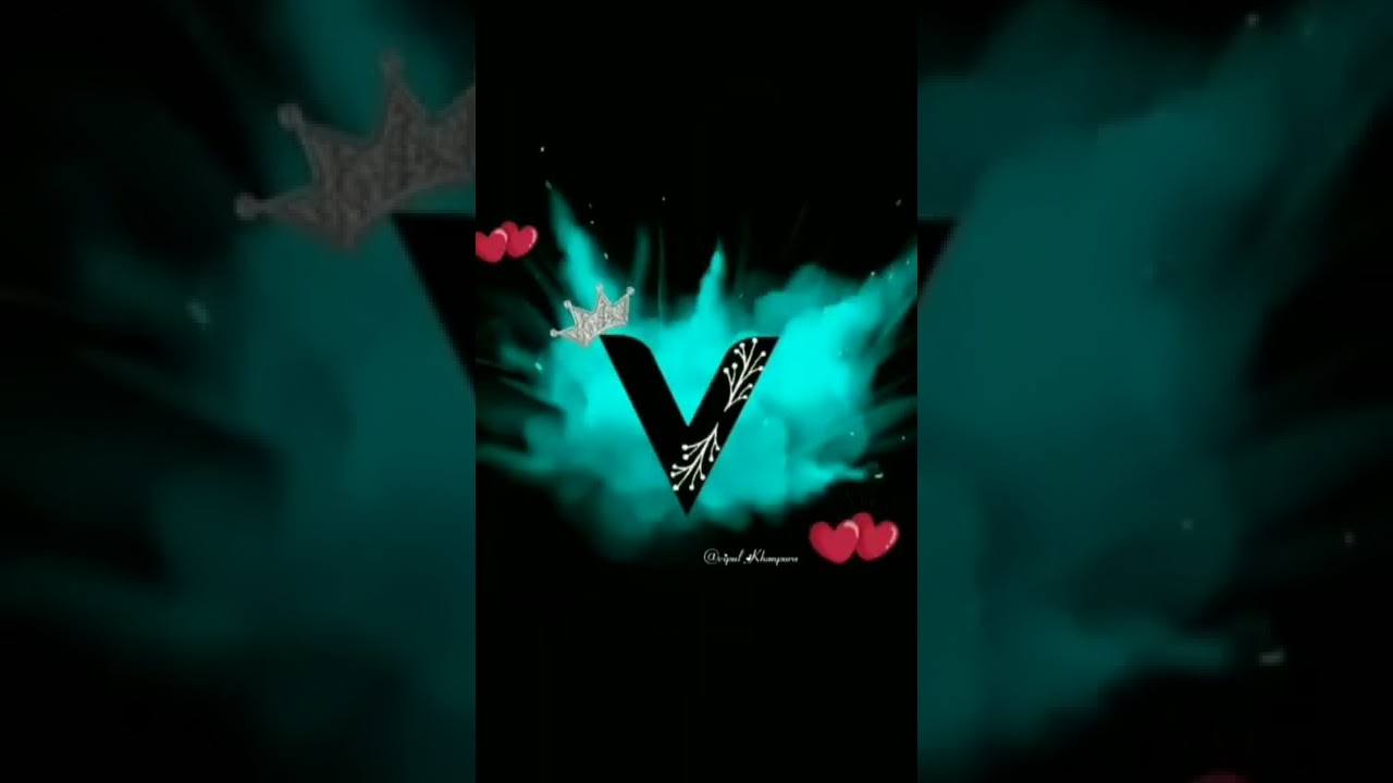 V Letter Name Status ❤️ Trending Name Art Video 📸 WhatsApp status (2022)