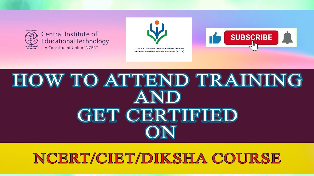 How to Attend Training online on DIKSHA app and Get Certificate