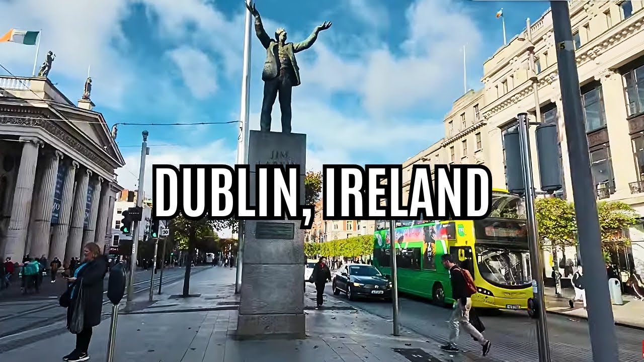 Exploring Ireland 🇮🇪 | Dublin City Centre Walk Tour | Dublin, Ireland | 4K HDR