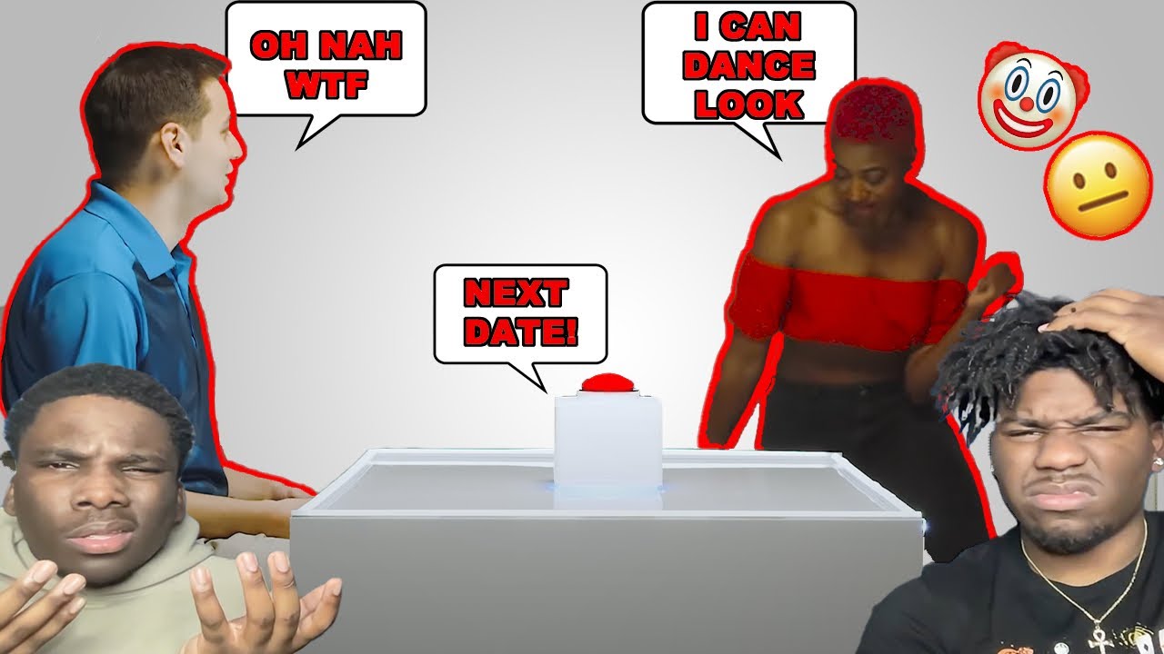BLIND DATING WITH A TWIST! |The Button Reaction| (MAD Awkward😳)*