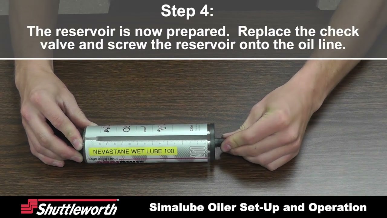 SimaLube Oiler Set Up & Operation - Shuttleworth Slip-Torque® Conveyor Maintenance