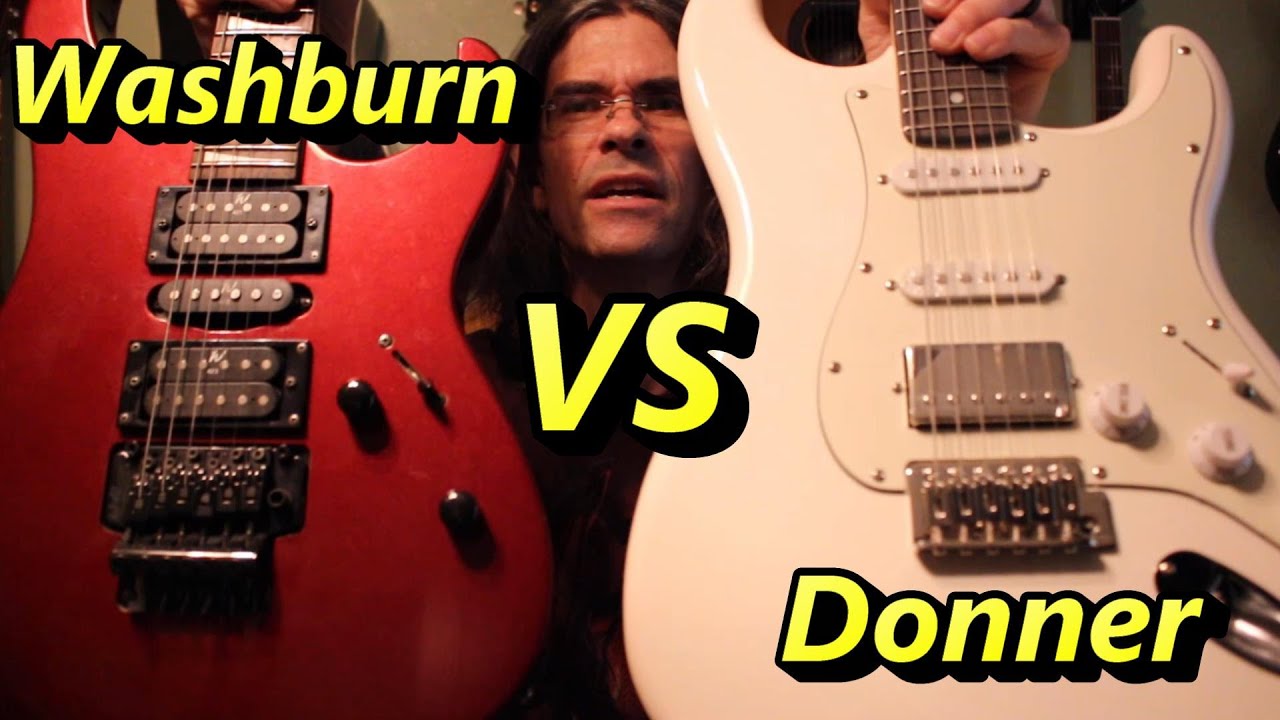 The New Donner DST-152 vs My Washburn?  Electric guitar comparison demo