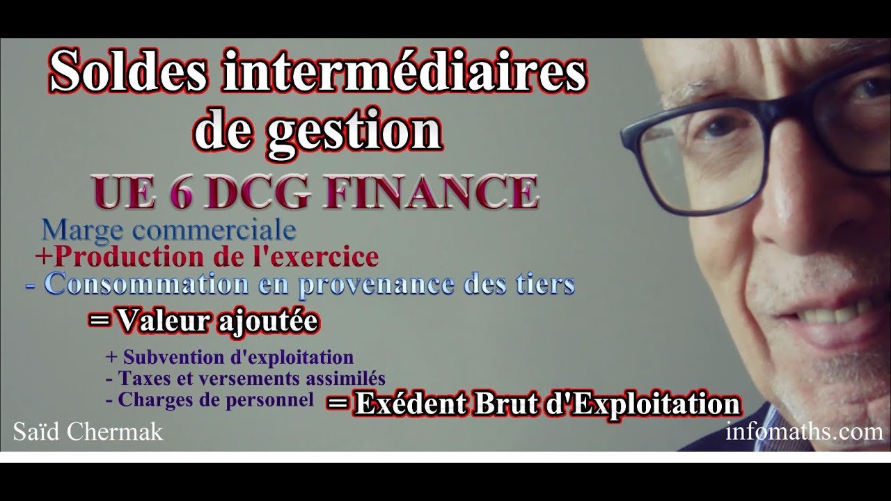 DCG UE 6 FINANCE D'ENTREPRISE  SOLDES INTERMÉDIAIRES DE GESTION