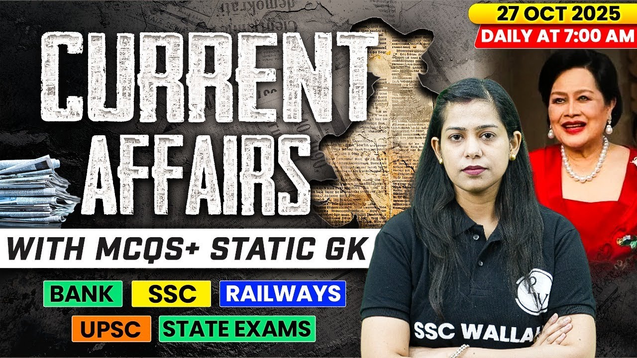 Current Affairs Today | 27 October Current Affairs 2025 | Daily Current Affairs | By Krati Mam