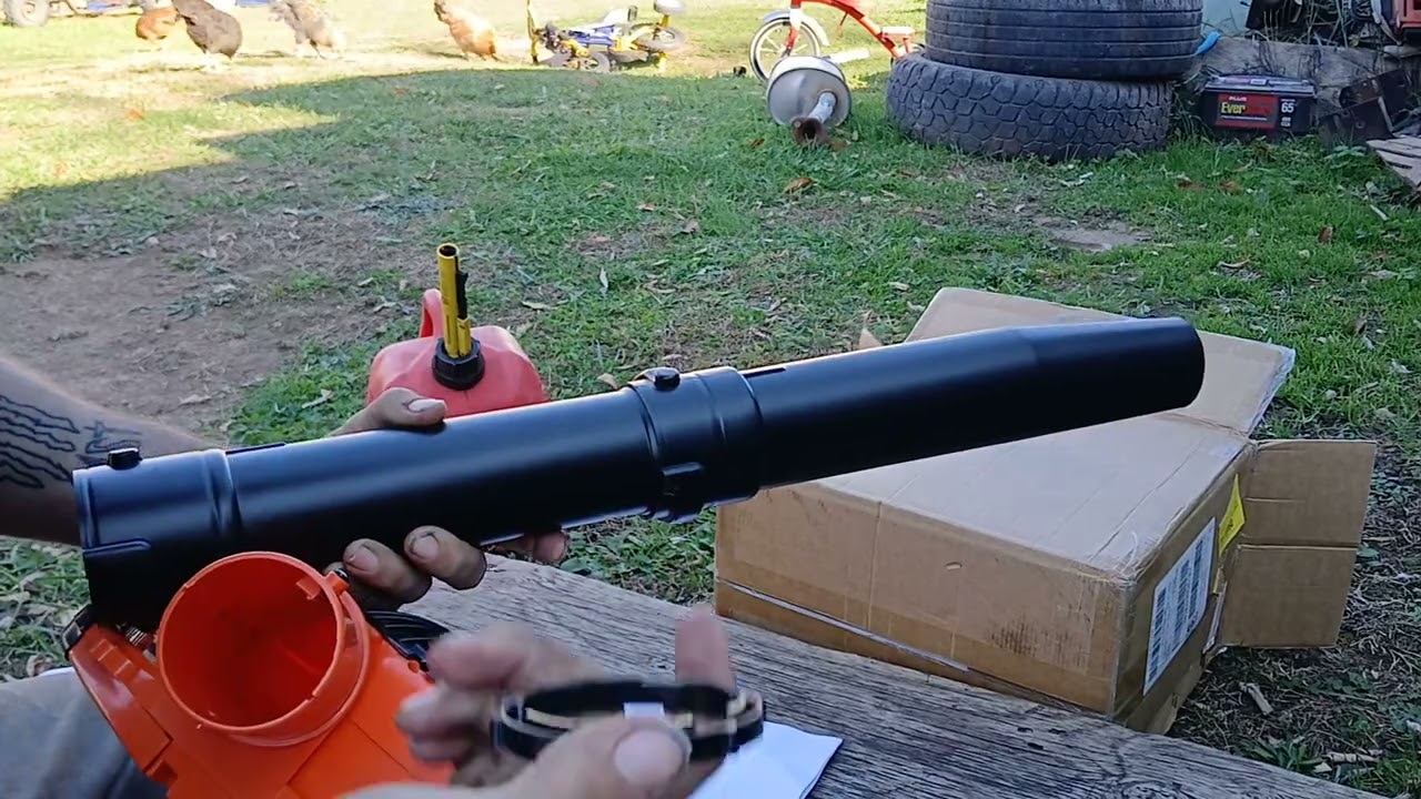 I'm unboxing my brand new chinese leaf blower from TEMU 