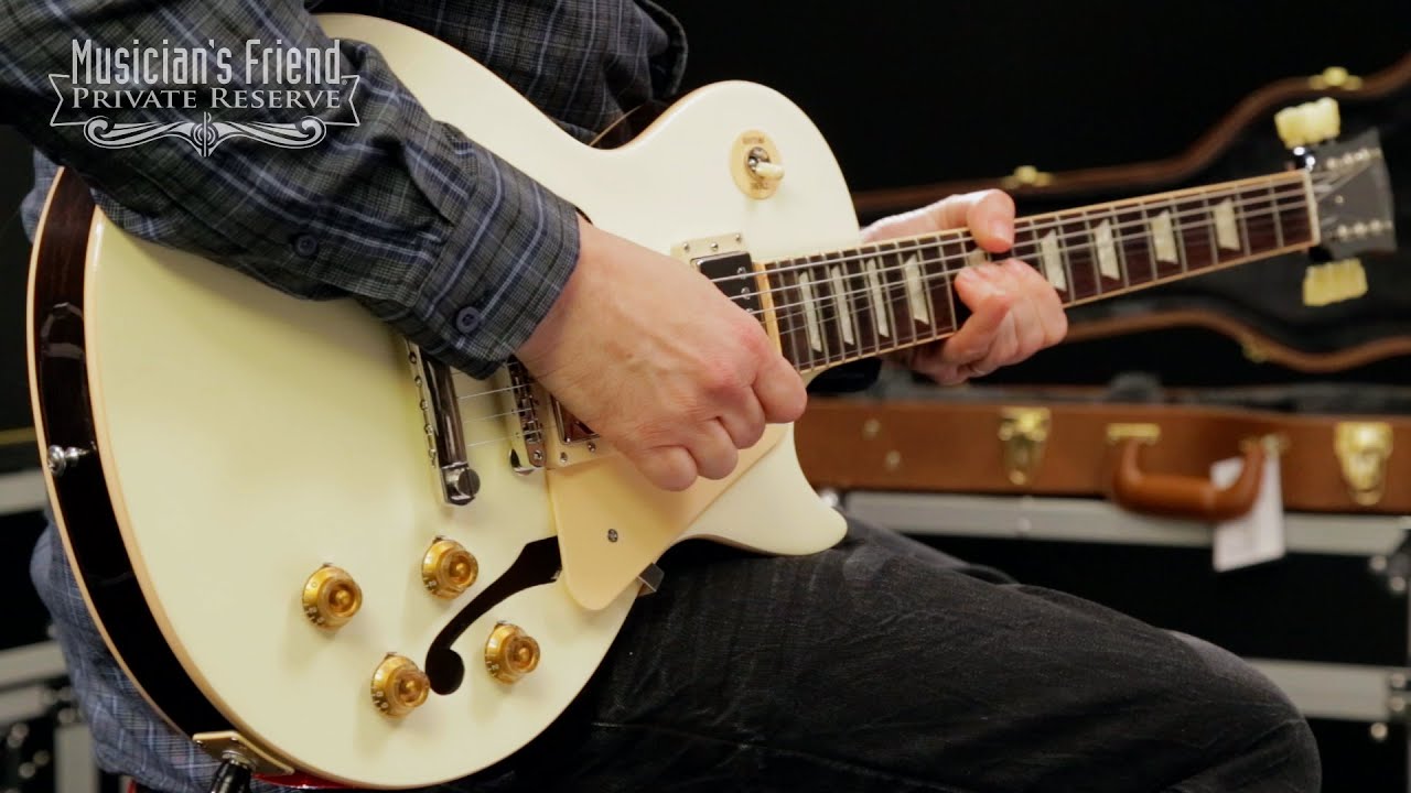 Gibson 2015 Memphis Limited Run ES-Les Paul White Top Semi-Hollow Electric Guitar