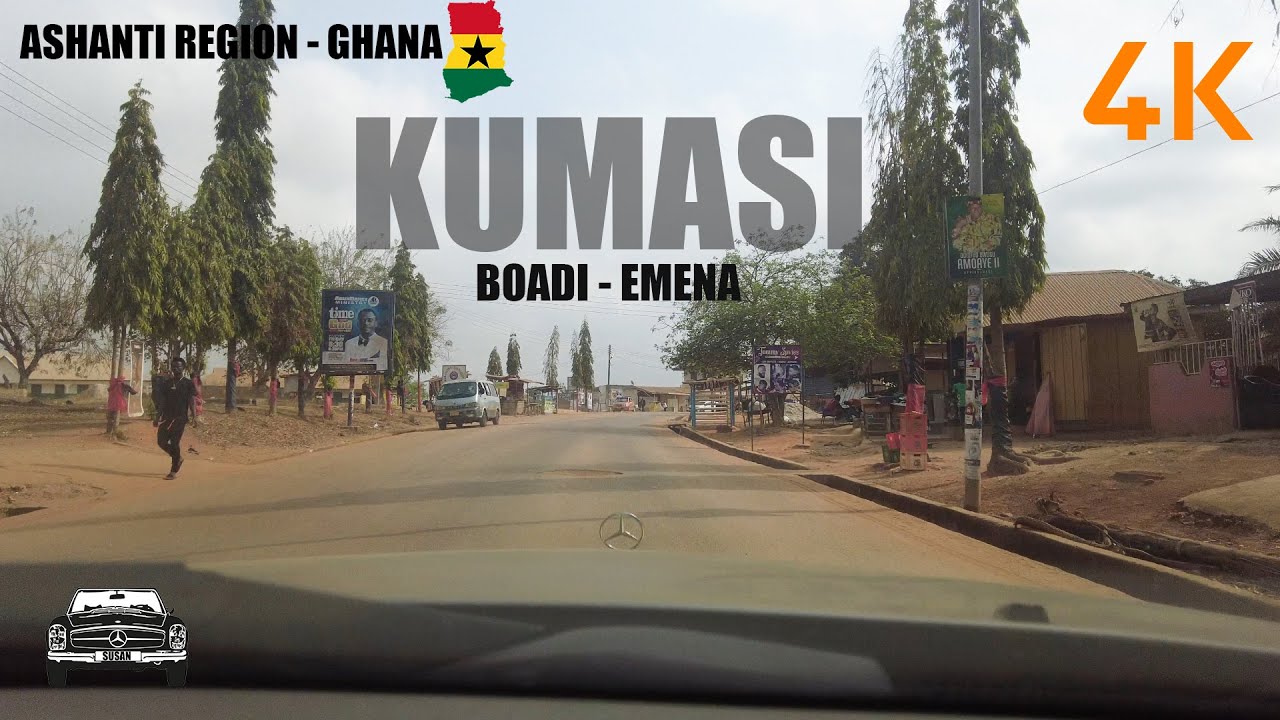 Boadi Emena Appiadu Sunday Drive from Ayeduase in Kumasi Ghana 4K