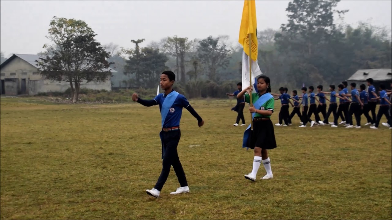 Sports day Parade St  Xavier's, Mushalpur