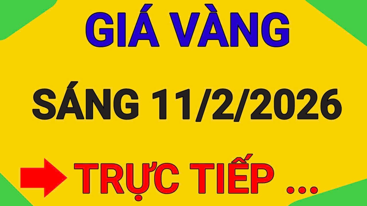 TRỰC TIẾP GIÁ VÀNG SÁNG 11/2/2026