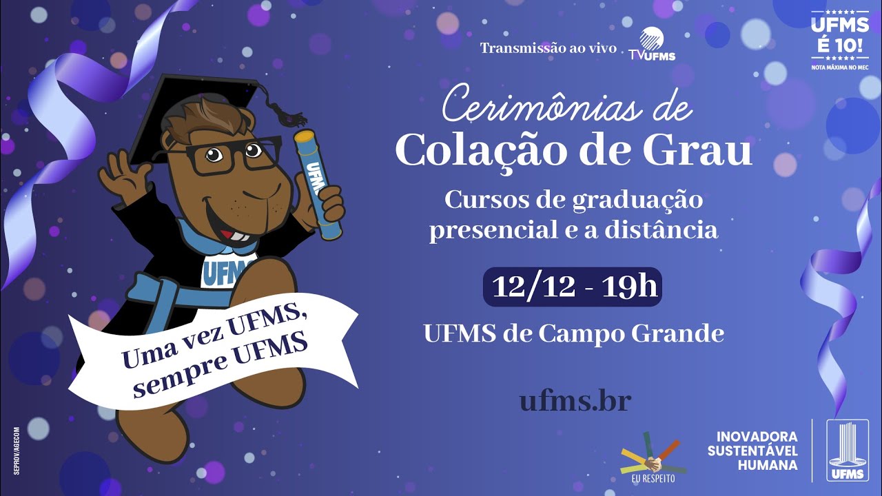 Cola&ccedil;&atilde;o de grau - UFMS de Campo Grande