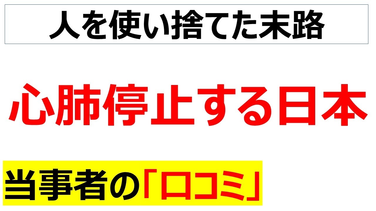 社会は人の営みの積み重ねなのに、その人を使い捨てした結果昇天寸前の日本を嘆く氷河期世代の口コミを20件紹介します