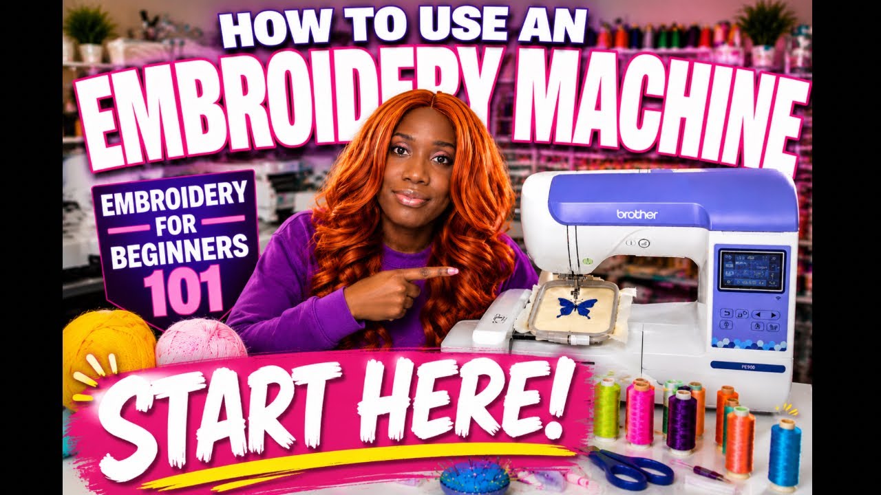 How to Use an Embroidery Machine for Beginners | How to Master PE 900 - Complete Beginner's Guide