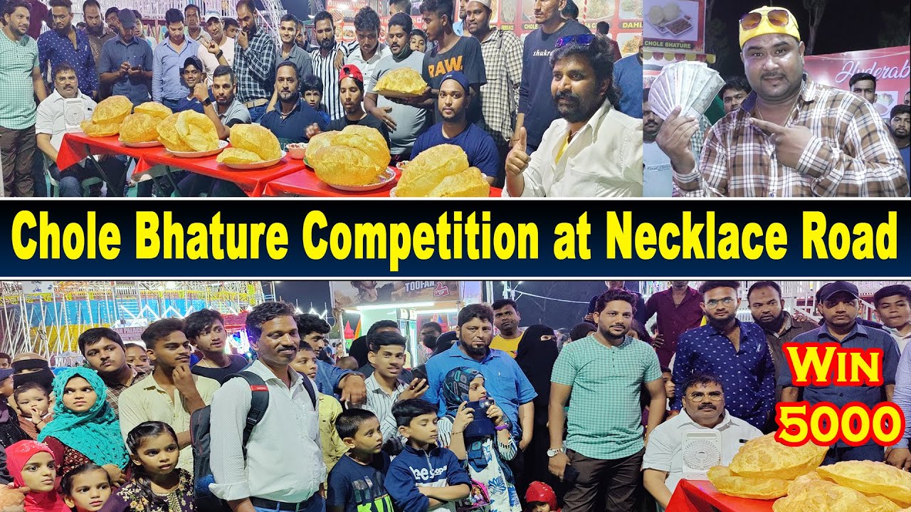 Chole Bhature Competition at Summer Utsav Mela Necklace Road | Food Eating Challenge | #AliKhanChotu