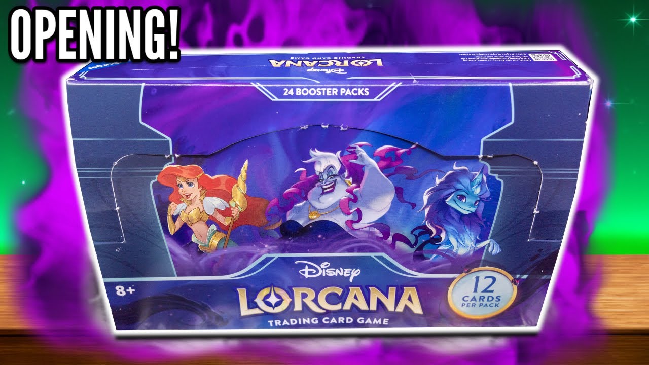 Unboxing The Official Disney Lorcana Set 4 Booster Box! (Ursula's Return)