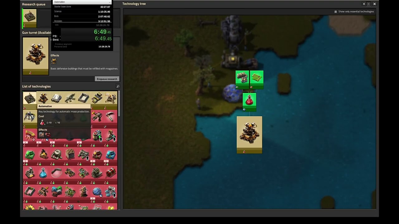 Factorio Space Age 100% speedrun former WR in 9h50m39s