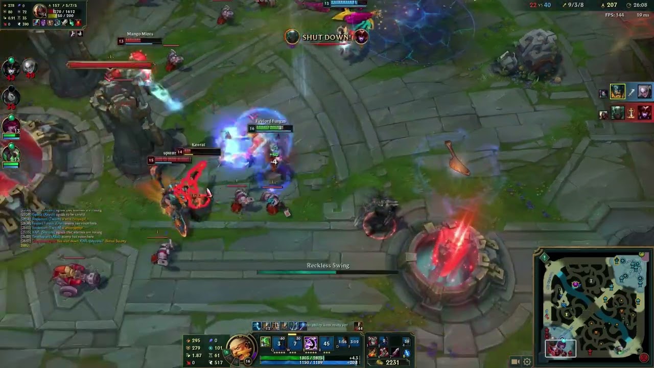 Olaf QuadraKill!
