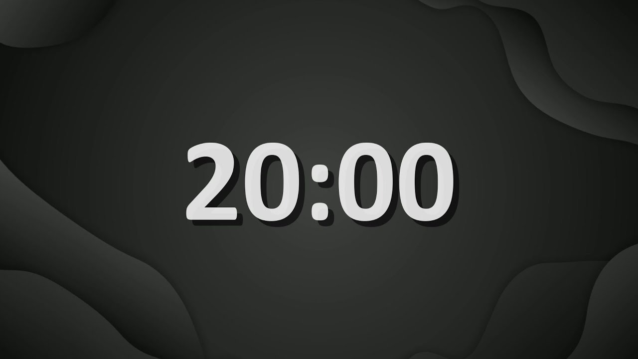 20 Minute (1200 Seconds) Countdown Timer