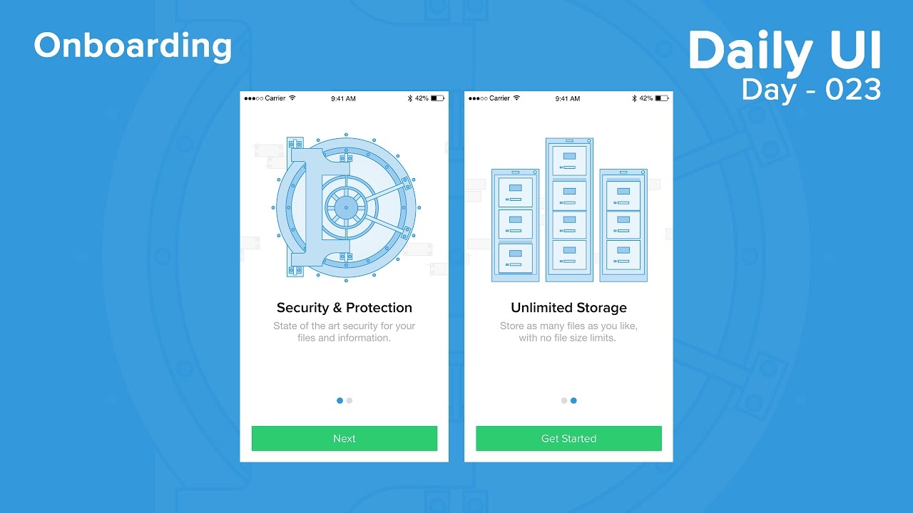 Daily UI - Day 023 - Onboarding (with Animation)