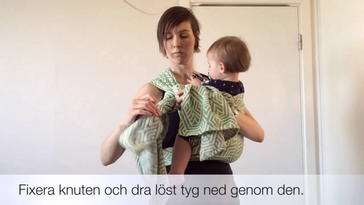 Vävd bärsjal: Coolest hip cross carry (reversed)