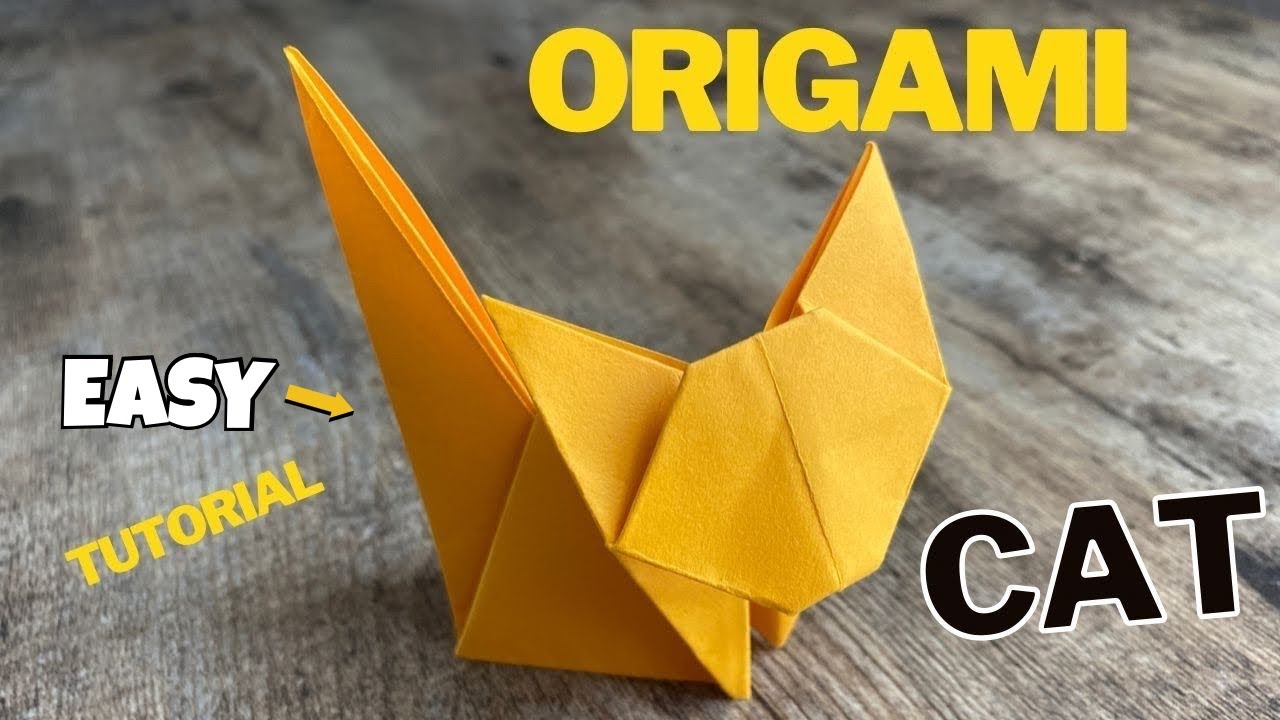 Easy Cat Origami Tutorial Step by Step