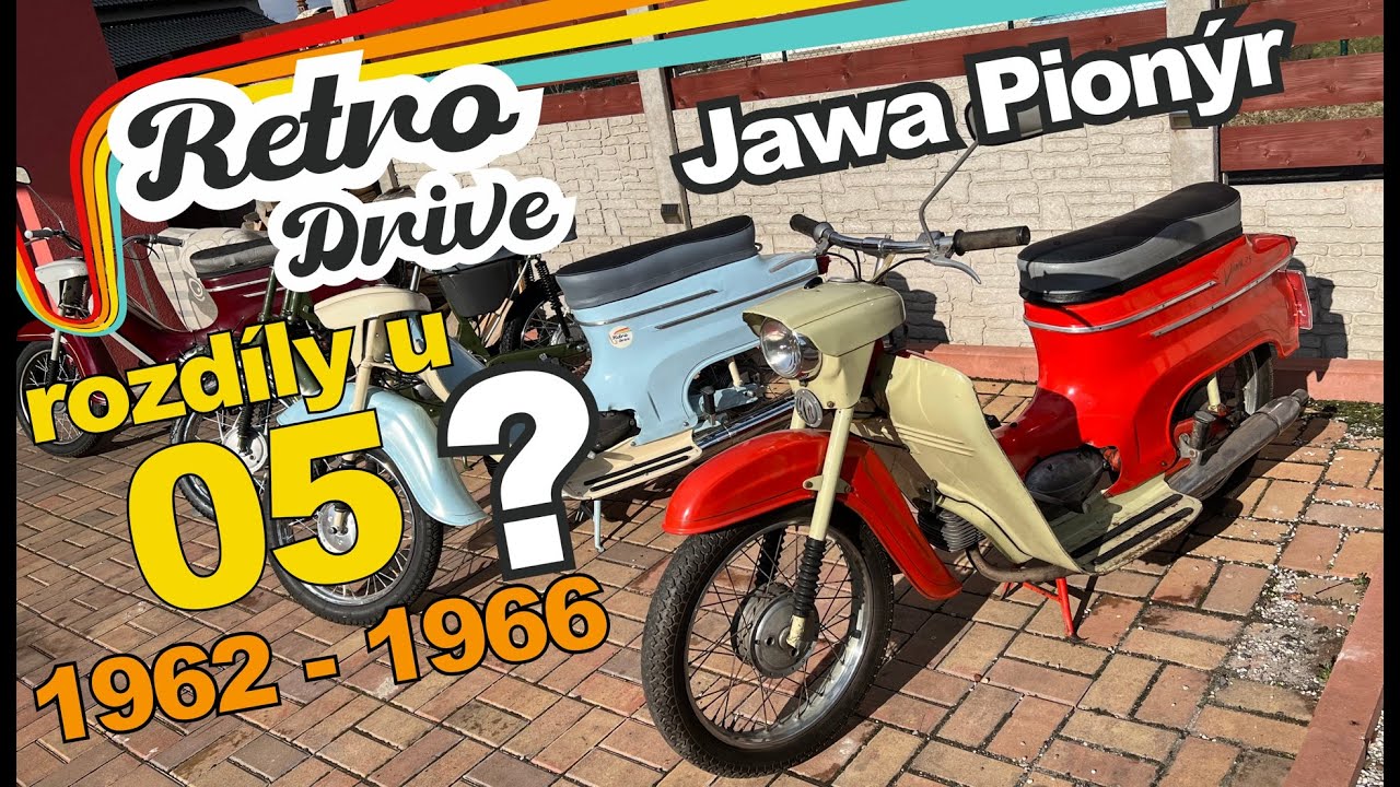 Jawa Pionýr 50/05 – Vývoj a rozdíly od začátku do konce výroby (1962–1966)!