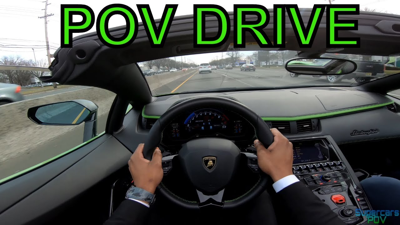 Lamborghini Aventador S Roadster  POV Drive