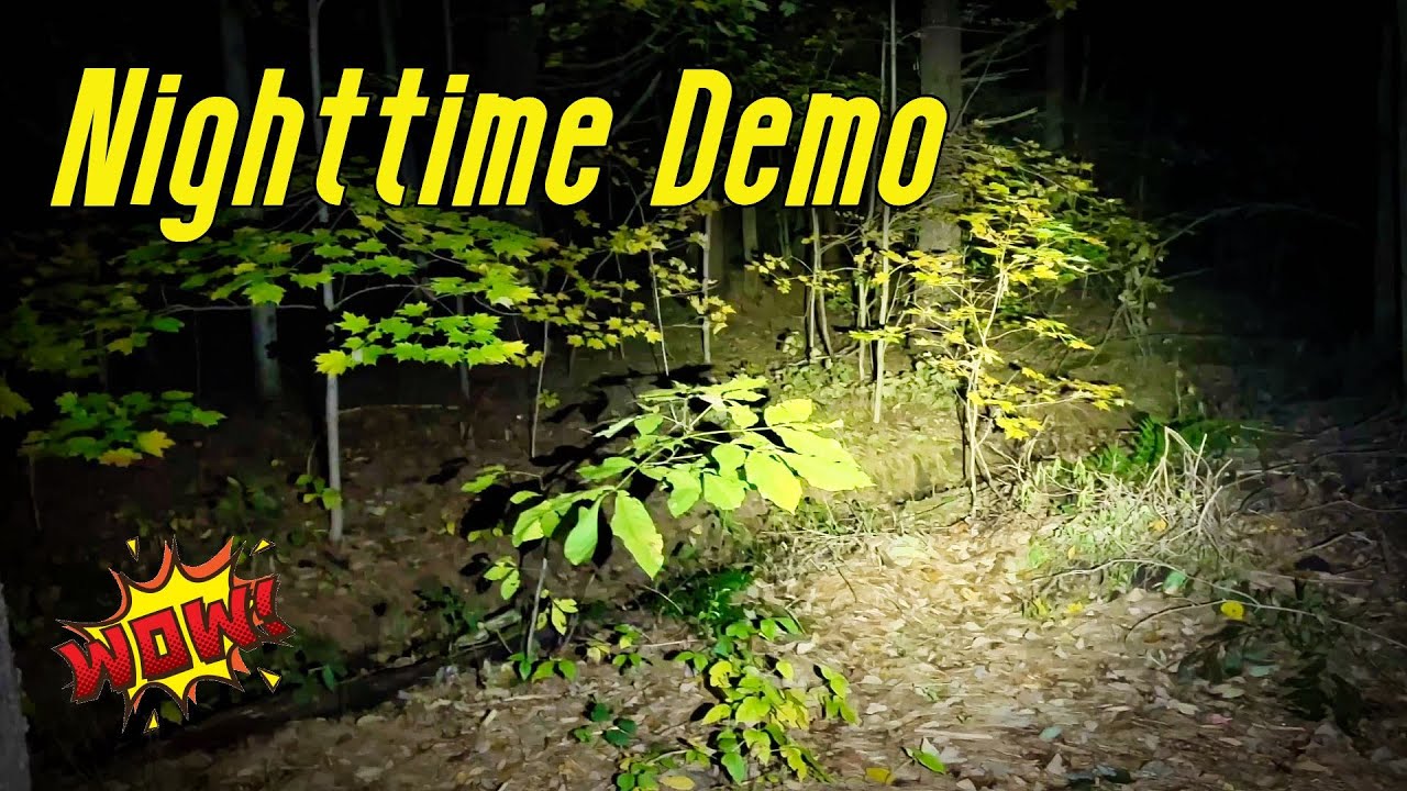 Nighttime Demonstration Only - Fenix E18R V2.0 EDC Flashlight