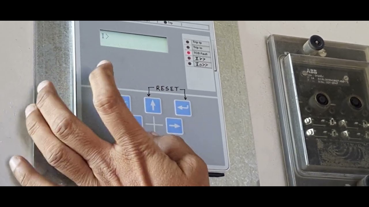 ABB REJ601 Feeder protection Relay settings.
