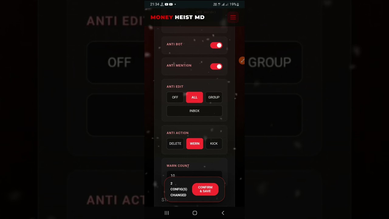 Money Heist Mini Whatsapp Bot security update v1