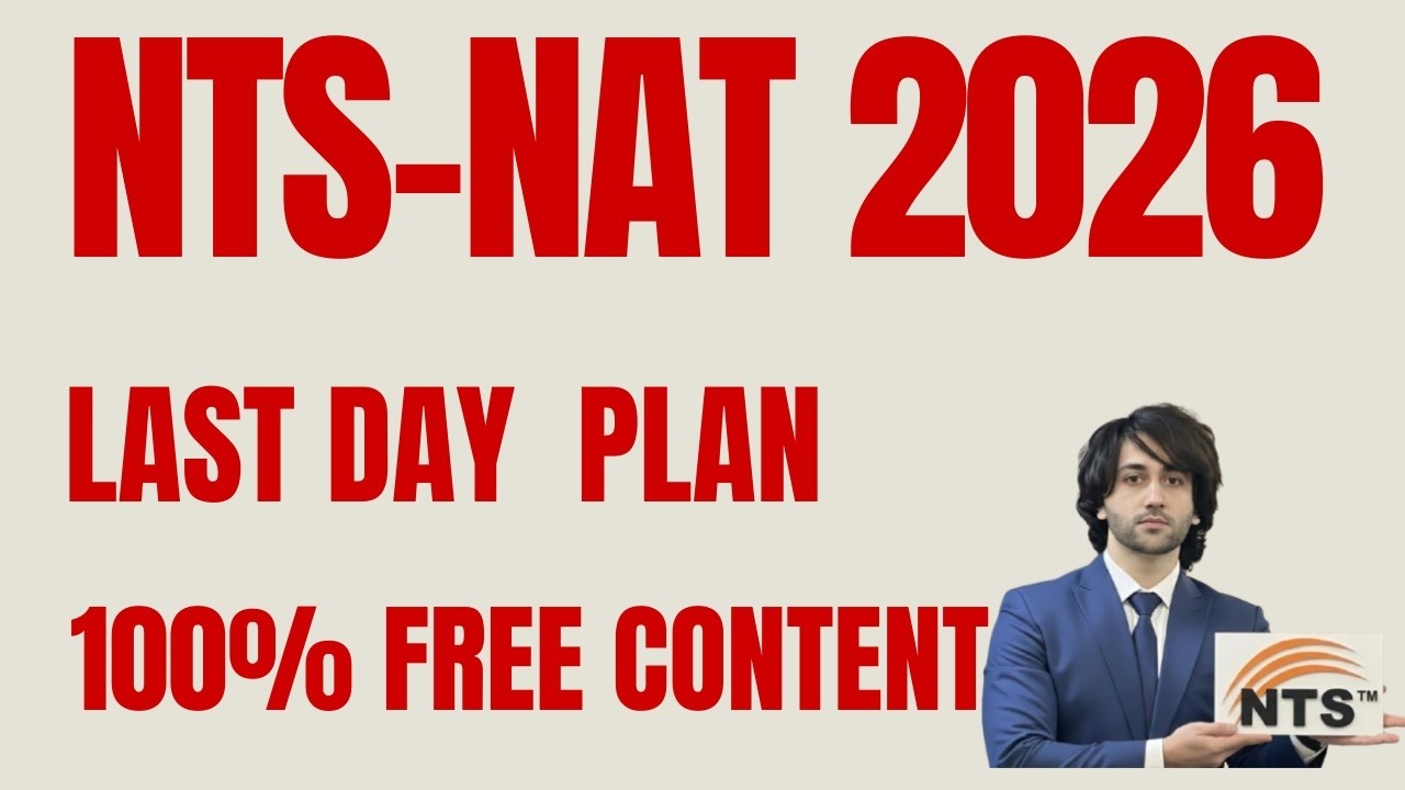 NTS NAT Last Day Study Plan I How to Prepare NTS NAT in One Day I NTS NAT 2026 Preparation I NAT NTS