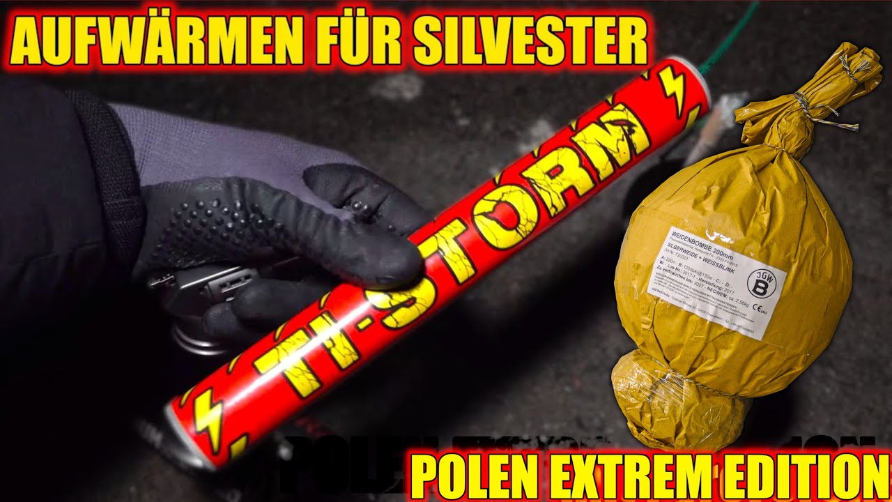 AUFWÄRMEN für SILVESTER EXTREM! 8'' Kugelbombe, XXL Polenböller und mehr in Polen!