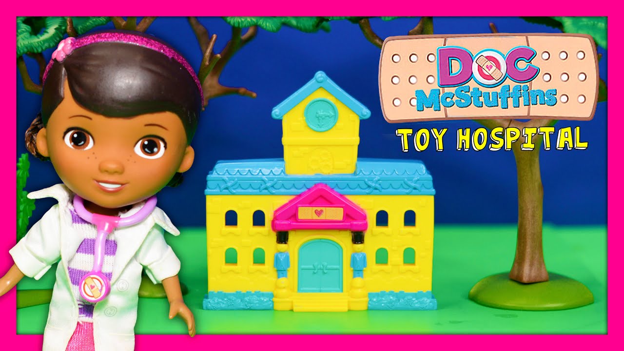 DOC MCSTUFFINS  Doc Toy Hospital with Lambie +Stuffy + Hallie New Toys Video