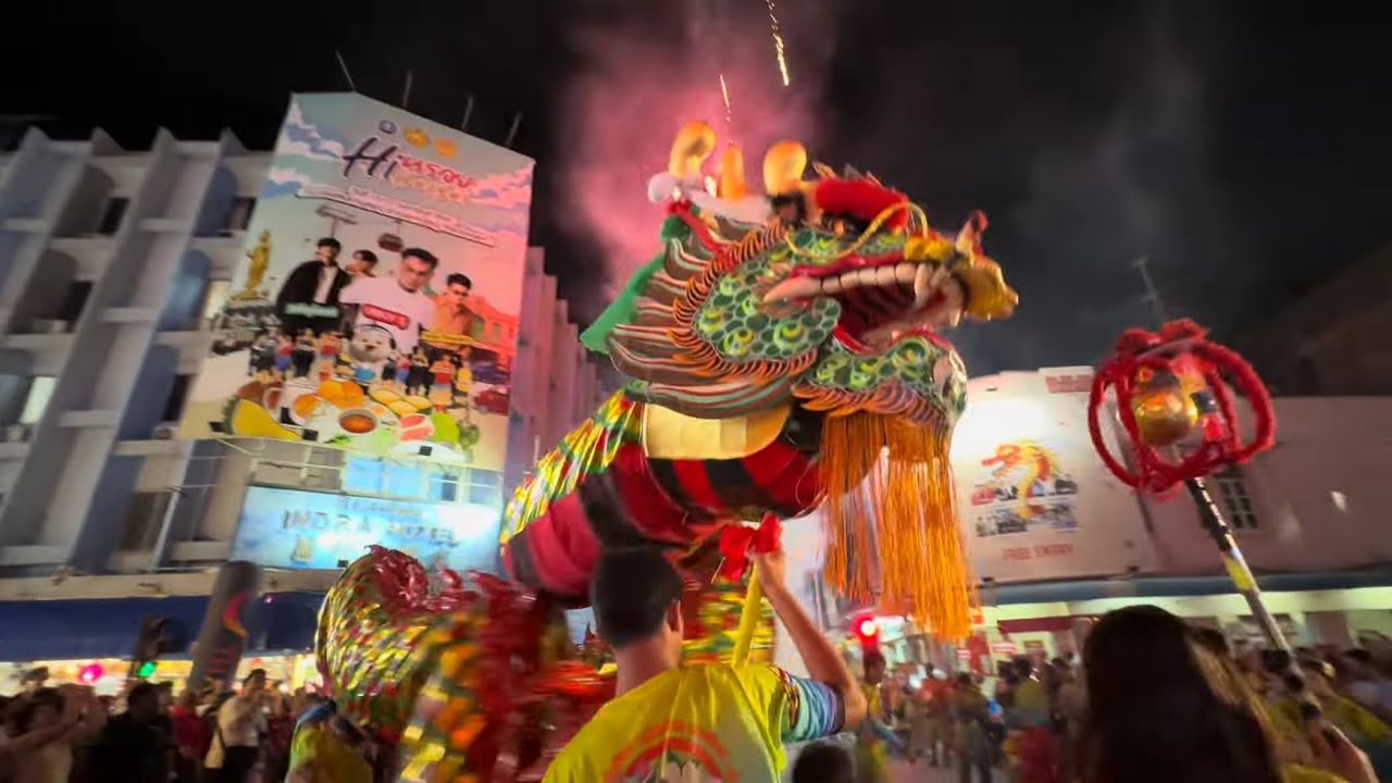 ハジャイ春節2026 งานตรุษจีน หาดใหญ่ 2569 การแสดงเชิดมังกรทอง