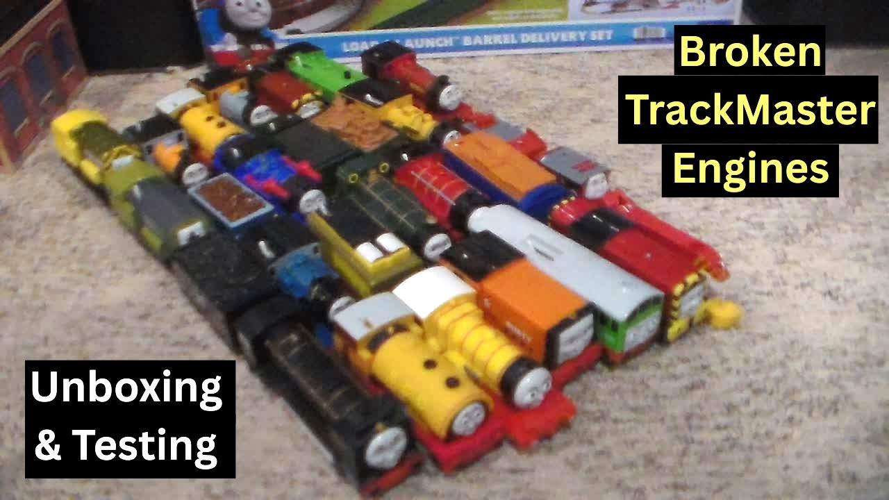 Распаковка и тестирование сломанных паровозиков Thomas TrackMaster с eBay