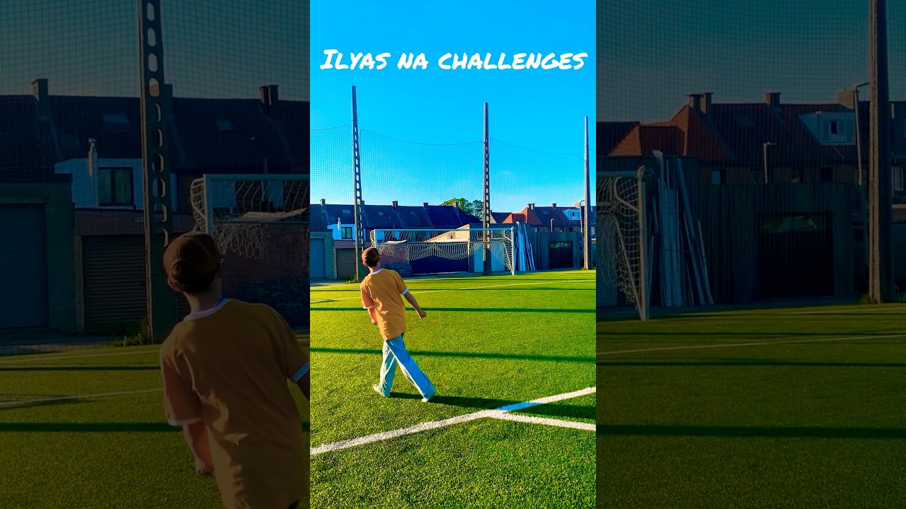 Ilyas tijdens de 2de voetbalchallenge!