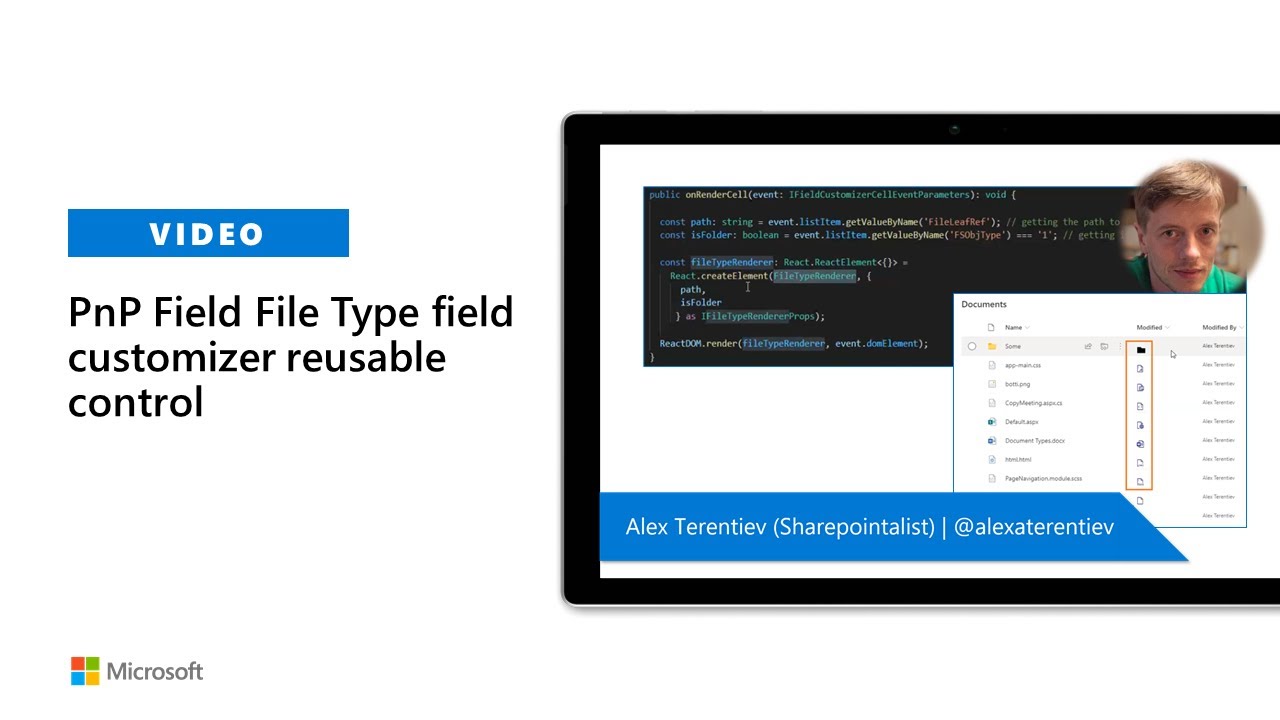 PnP Field File Type field customizer reusable control