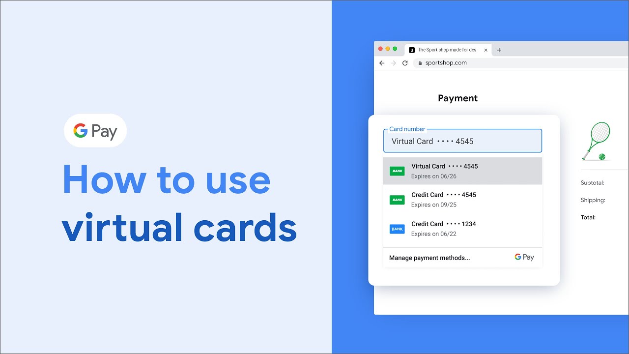 How to use virtual cards in Chrome