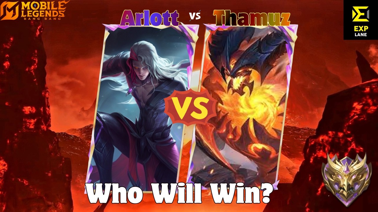 Arlott hybrid build. Exp Lane against Thamuz. Best Exp Laner in MLBB. 