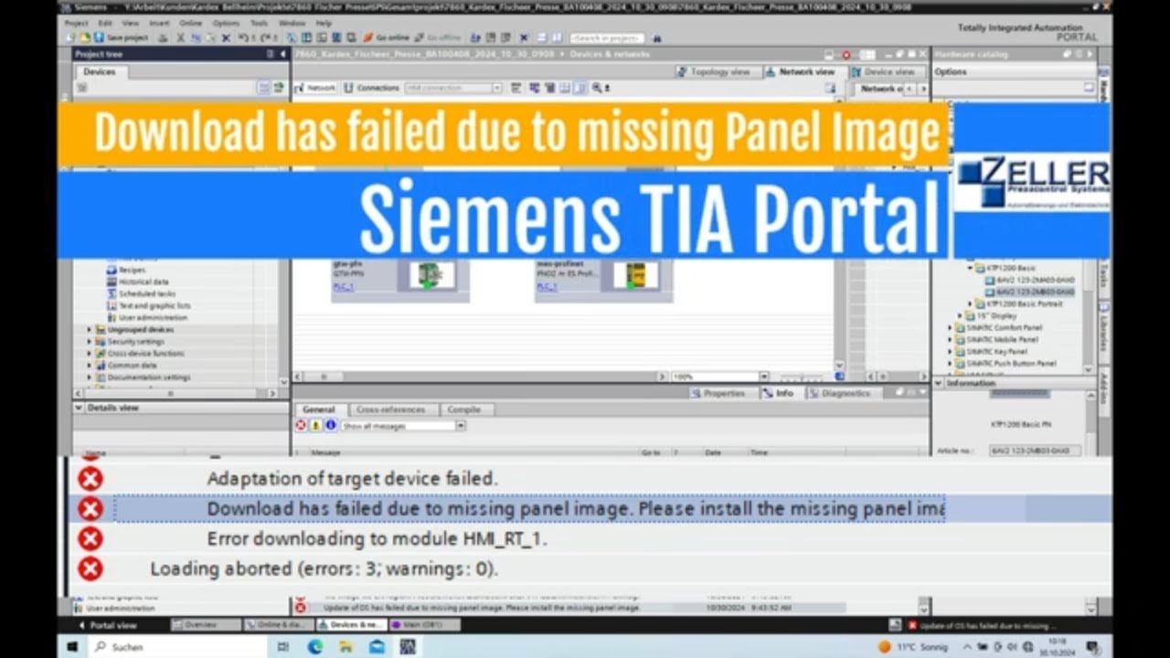 Download has failed due to missing panel Image please install the  missing panel images firmware #13