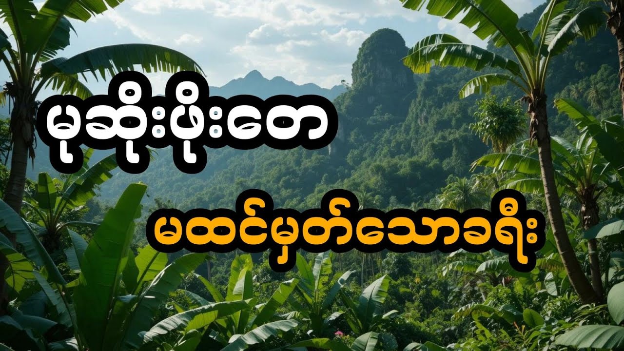 မုဆိုးဖိုးတေ နှင့် မထင်မှတ်သောခရီး (တင်ဆက်သူ ဖူး)