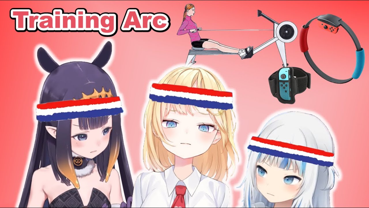 Ame, Gura, and Ina undergo their Training Arc