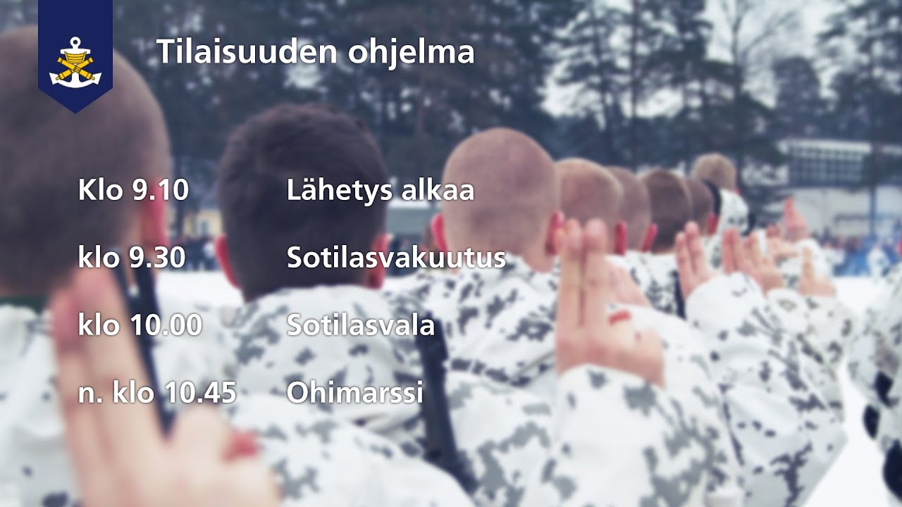 Rannikkoprikaatin sotilasvala ja sotilasvakuutus 1/2023