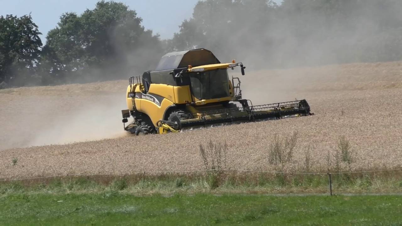 Giganten im Einsatz Weizenernte 2016  XXL  Extrem  1 MONSTER New Holland CX 880 mit BISO VX Crop Ran