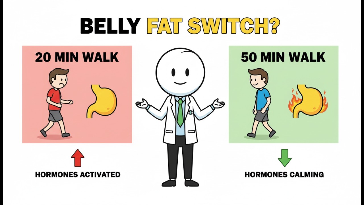 What Happens to Belly Fat When You Walk 20 vs 50 Minutes? (Science Explained)