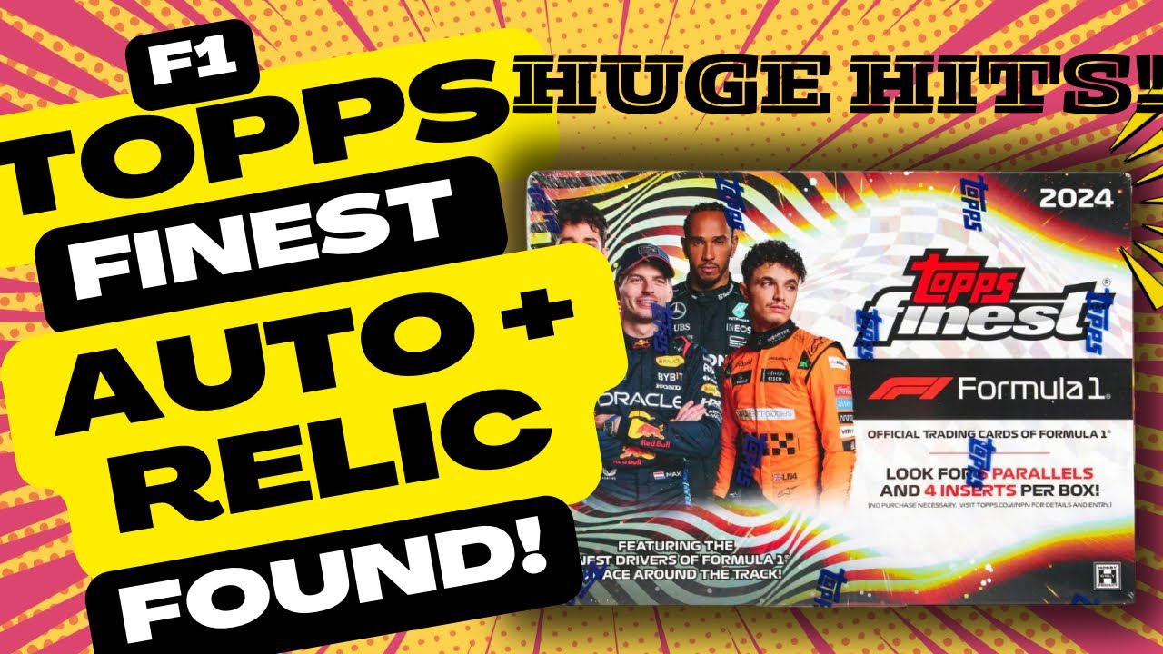 2024 TOPPS FINEST F1 HOBBY BOX BREAK - MASSIVE HIT?! RAREST CARDS PULLED! #f1 #cardcollecting