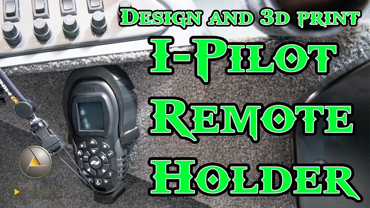 Minn Kota I-pilot remote holder 3D Print how to design (free file)