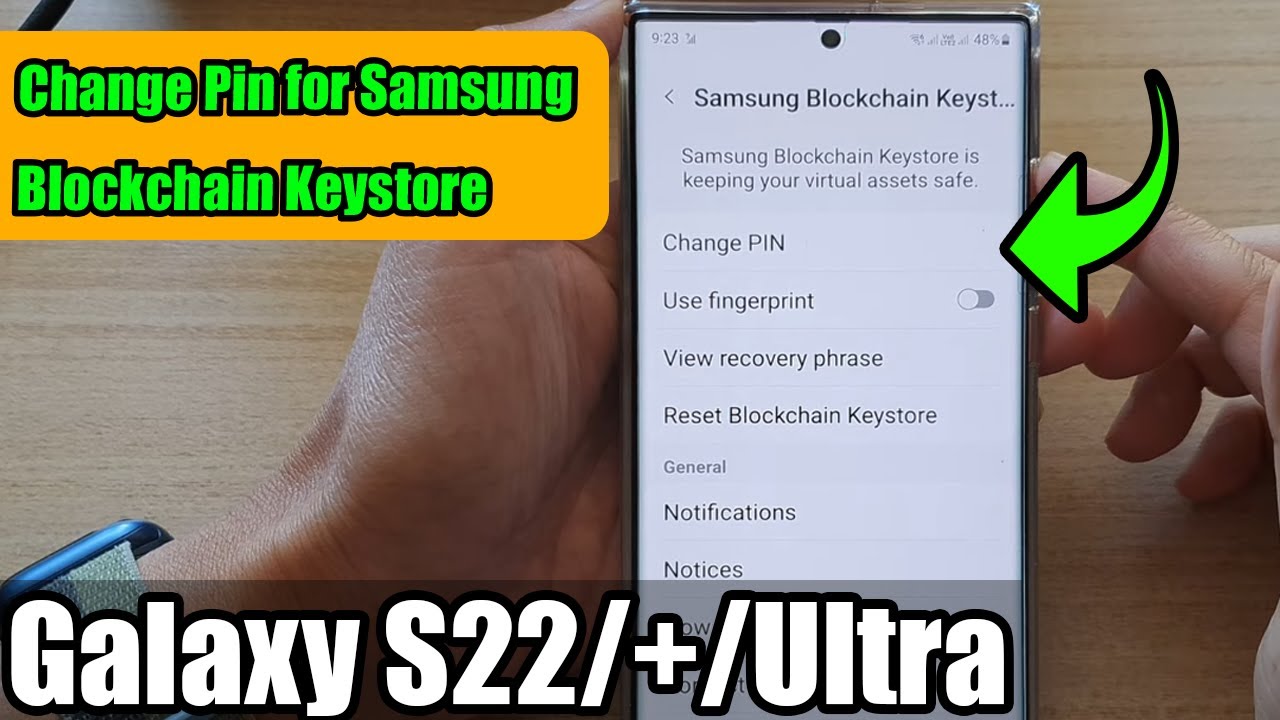 Galaxy S22/S22+/Ultra: How to Change the PIN for Samsung Blockchain Keystore (Crypto Wallet)