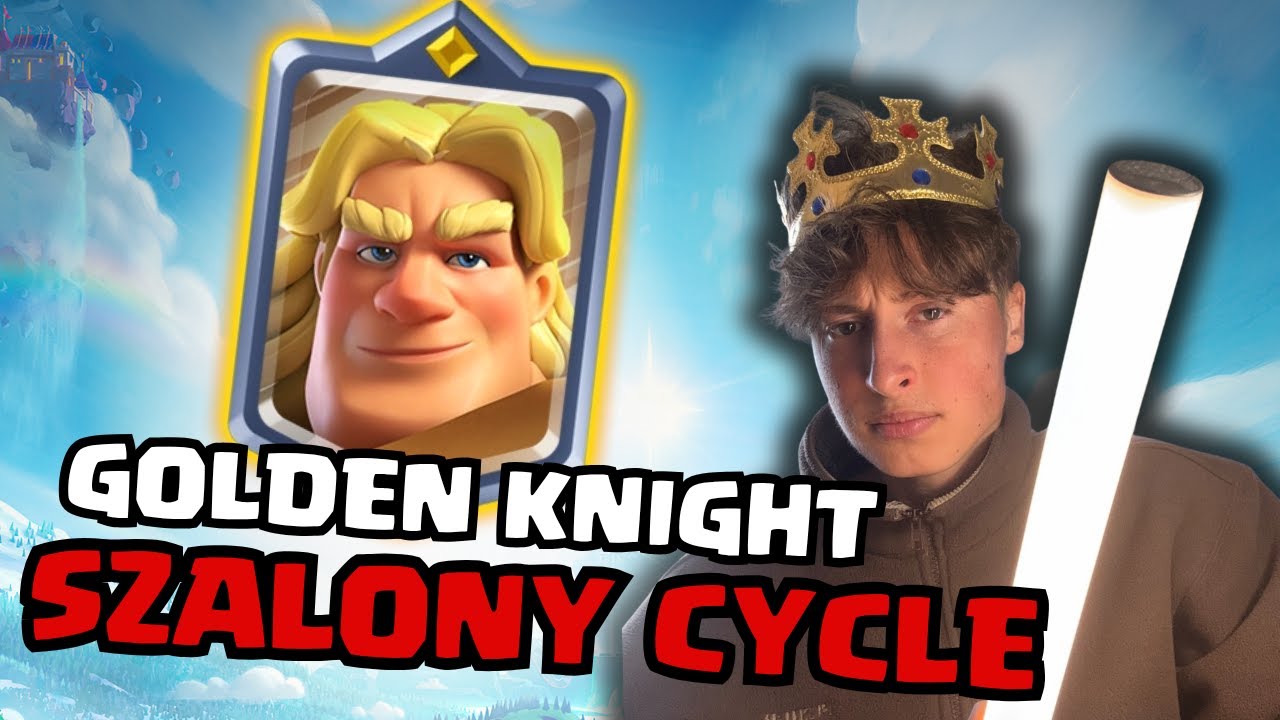 TO DZIAŁA? GOLDEN KNIGHT 1.9 CYCLE W CLASH ROYALE JEST SZALONE