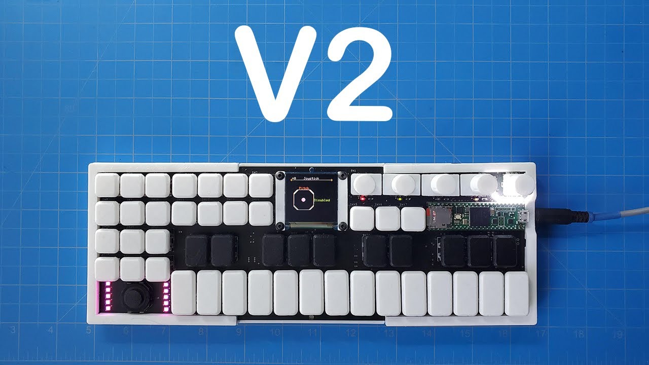 V2 Hardware and Subtractive Synth with Mod Matrix on Teensy 4.1